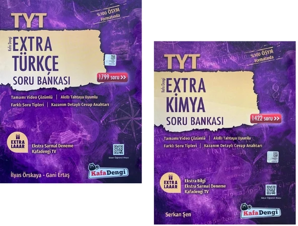Kafadengi 2025 Tyt Türkçe + Kimya Extra Soru Seti 2 Kitap ürün görseli 1