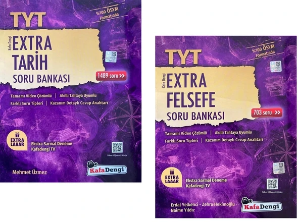Kafadengi 2025 Tyt Tarih + Felsefe Extra Soru Seti 2 Kitap ürün görseli 1