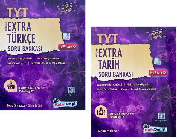 Kafadengi 2025 Tyt Türkçe + Tarih Extra Soru Seti 2 Kitap ürün görseli 1
