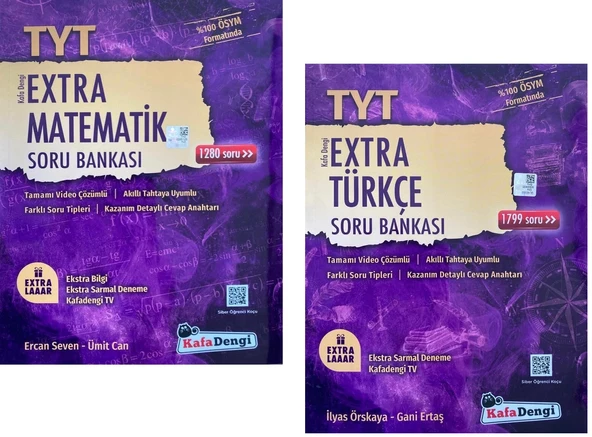 Kafadengi 2025 Tyt Matematik + Türkçe Extra Soru Seti 2 Kitap ürün görseli 1