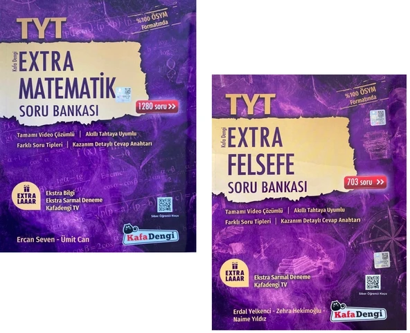 Kafadengi 2025 Tyt Matematik + Felsefe Extra Soru Seti 2 Kitap ürün görseli 1