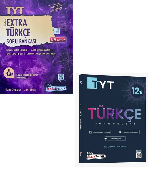 Kafadengi 2025 Tyt Türkçe Extra Soru + Deneme Seti 2 Kitap ürün görseli 1