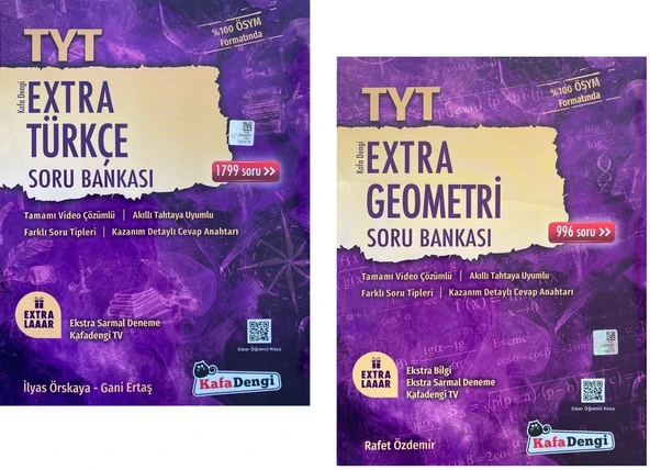 Kafadengi 2025 Tyt Türkçe + Geometri Extra Soru Seti 2 Kitap ürün görseli 1