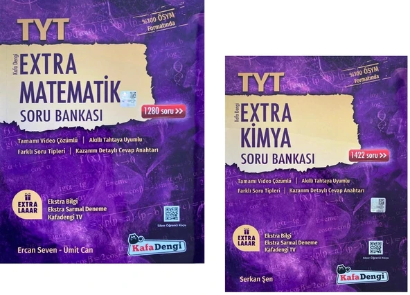 Kafadengi 2025 Tyt Matematik + Kimya Extra Soru Seti 2 Kitap ürün görseli 1