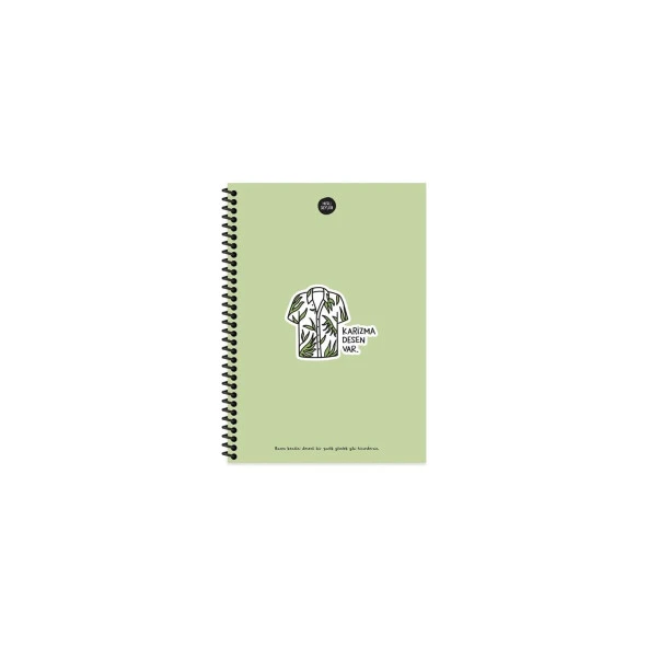 Keskin Color Hisli Şeyler 17 x 24 100 Yaprak Kareli Spiralli Sert Kapak Defter Karizma ürün görseli 1