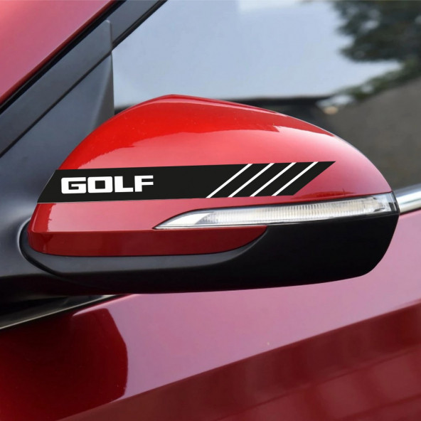 Volkswagen Golf Yan Aynalar Selefon Kaplama Sticker Seti ürün görseli 1