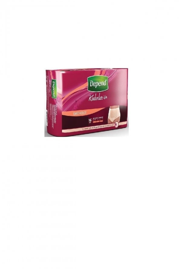Depend Emici Külot Lohusa Pedi Kadın M (16 ADET) Avantaj Paket (SİŞAUM) ürün görseli 1