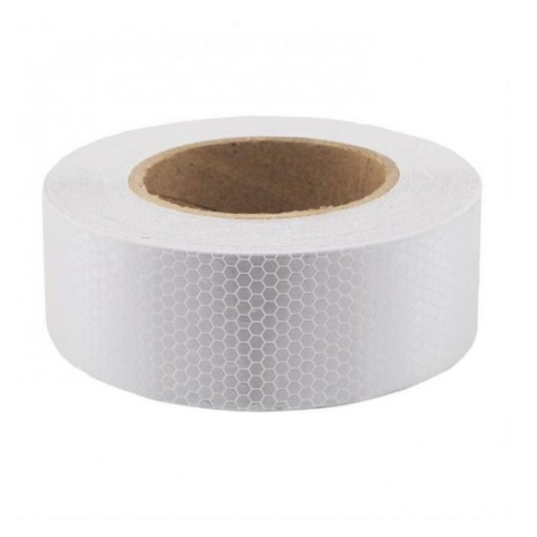 Fosforlu Bant 5cm Beyaz Petekli 5 cm x 25 Metre ürün görseli 1