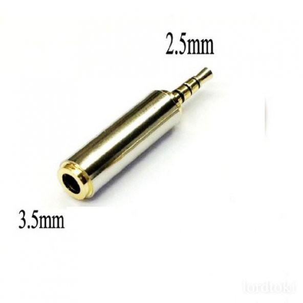 2.5 mm Erkek - 3.5 mm Dişi Stereo Çevirici 4 Boğumlu ürün görseli 1