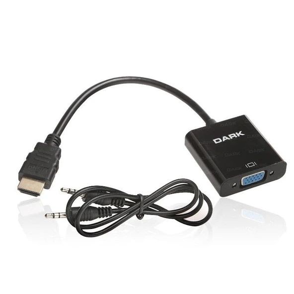 DARK HDMI - VGA ve SES Aktif Dijital-Analog Dönüştürücüsü DK-HD-AHDMIXVGA ürün görseli 1