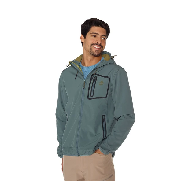 Berg Yukon Erkek Softshell Ceket-YEŞİL ürün görseli 1