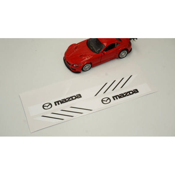 Mazda Yan Aynalar Selefon Kaplama Sticker Seti - Resim 3