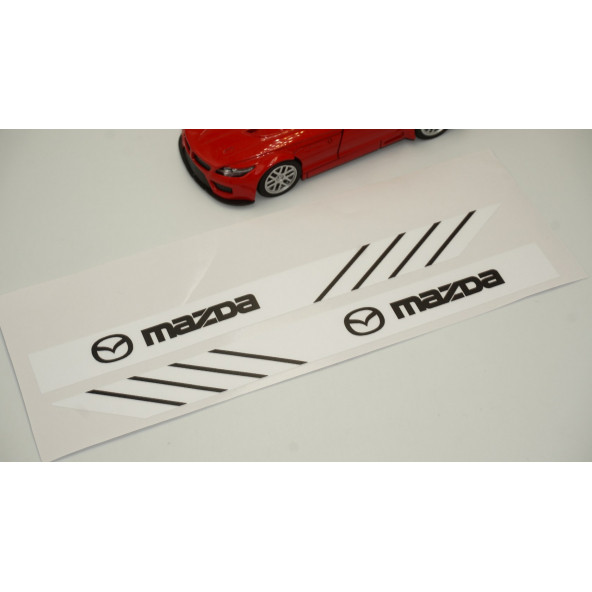 Mazda Yan Aynalar Selefon Kaplama Sticker Seti - Resim 4