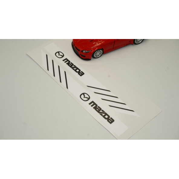 Mazda Yan Aynalar Selefon Kaplama Sticker Seti - Resim 5