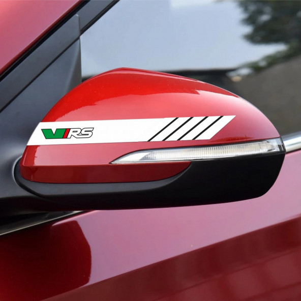Skoda VRS Yan Aynalar Selefon Kaplama Sticker Seti ürün görseli 1