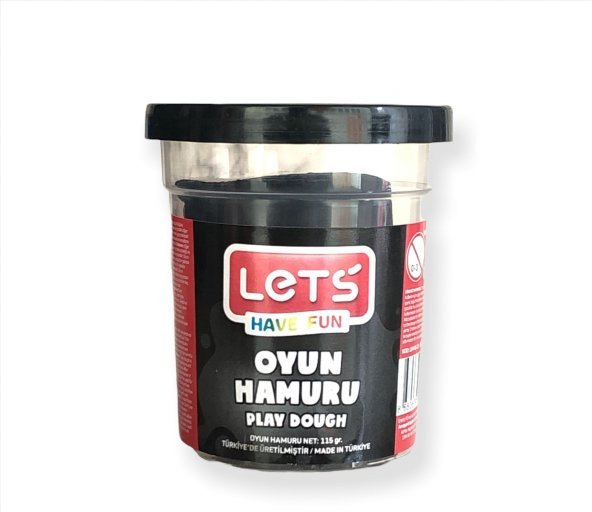 Lets Oyun Hamuru Siyah 115 Gr L8440-10 ürün görseli 1