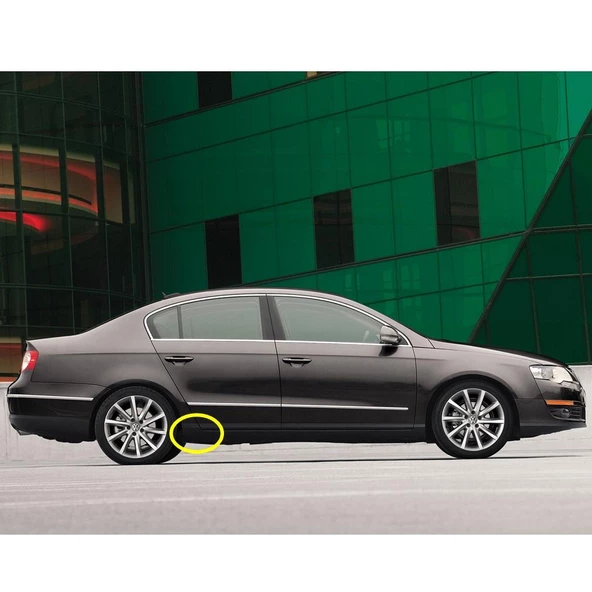 VW Passat B6 2006-11 Sağ Arka Kapı Alt Marşpiyel Kaplaması 3C0853898A ürün görseli 1