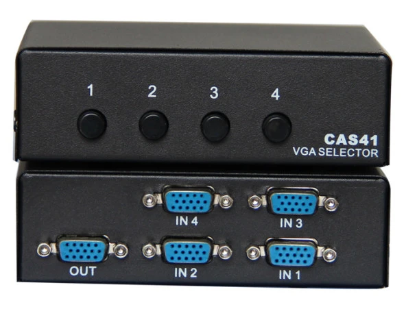 Vcom 4-1 Port Manuel 350 MHz Metal Vga Switch ürün görseli 1