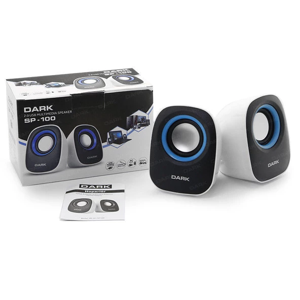 DARK SP100 1+1 Multimedia USB Speaker DK-AC-SP100 - Resim 2
