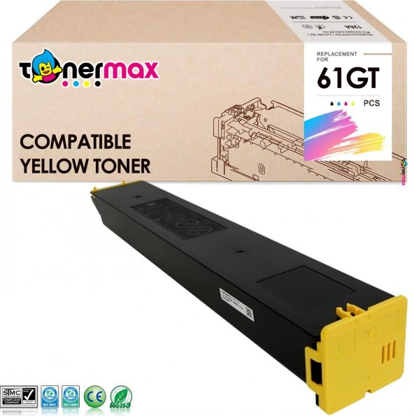 Sharp MX-61GT Muadil Toner Sarı / MX2651, MX3051, MX3061, MX3071, MX3551, MX3561, MX3571, MX4051, MX4061, MX4071, MX5051 ürün görseli 1