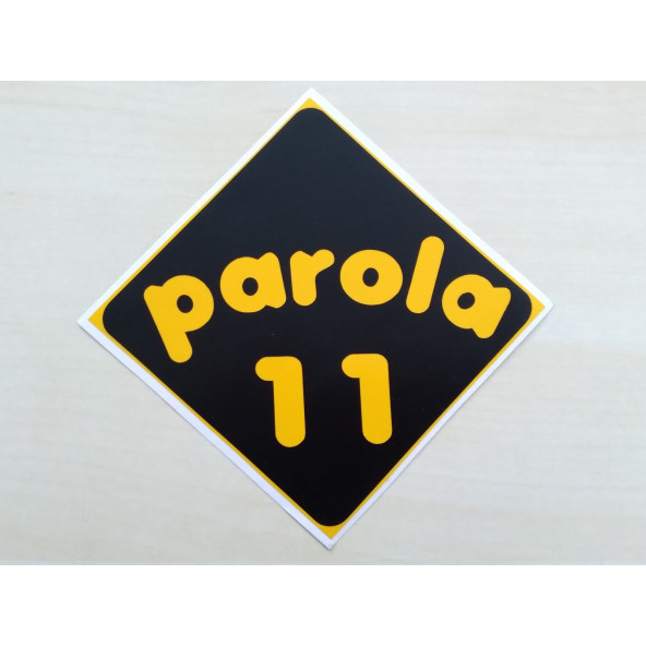 PLAKA 11 STİCKER SİYAH 11x11cm BİLECİK PLAKA STİCKER, PAROLA 11 PLAKA ETİKETİ, 11 PLAKA ÇIKARTMASI ürün görseli 1