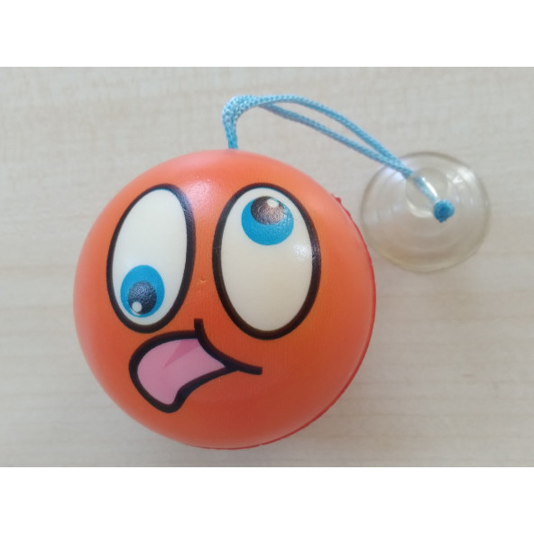 EMOJİ AYNA SÜSÜ TURUNCU, EMOJİ ASKI SÜSÜ (EMOJİ TOP SÜS) ASMA SÜSÜ, ANAHTARLIK MASKOT ürün görseli 1