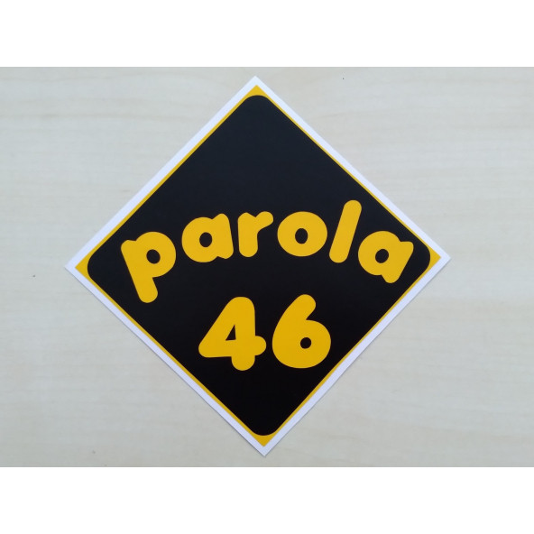 PLAKA 46 STİCKER SİYAH 11x11cm KAHRAMANMARAŞ PLAKA STİCKER, PAROLA 46 PLAKA ETİKETİ, 46 PLAKA ÇIKARTMASI ürün görseli 1