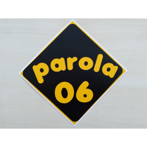 PLAKA 06 STİCKER SİYAH 11x11cm ANKARA PLAKA STİCKER, PAROLA 06 PLAKA ETİKETİ, 06 PLAKA ÇIKARTMASI ürün görseli 1