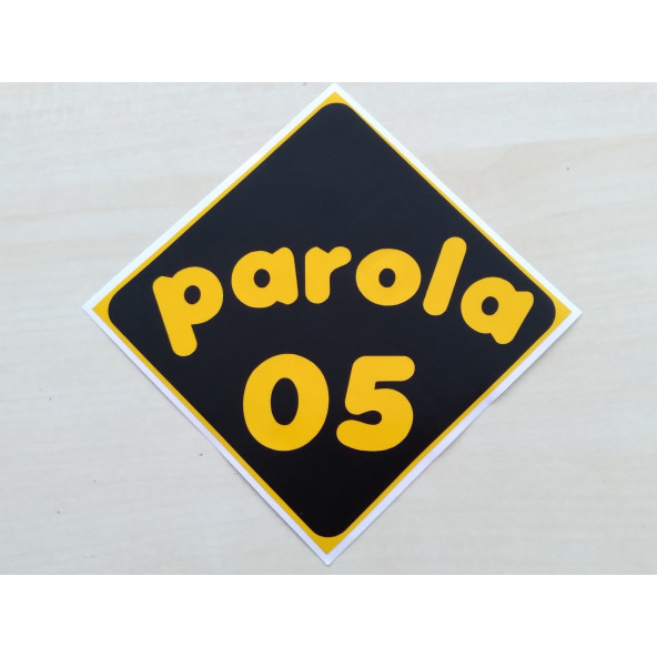 PLAKA 05 STİCKER SİYAH 11x11cm AMASYA PLAKA STİCKER, PAROLA 05 PLAKA ETİKETİ, 05 PLAKA ÇIKARTMASI ürün görseli 1