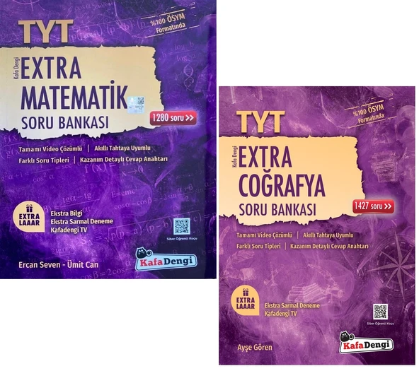 Kafadengi 2025 Tyt Matematik + Coğrafya Extra Soru Seti 2 Kitap ürün görseli 1
