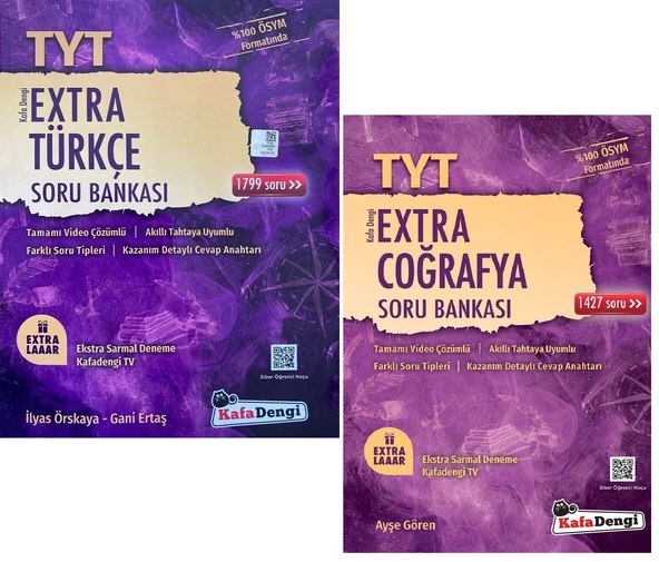 Kafadengi 2025 Tyt Türkçe + Coğrafya Extra Soru Seti 2 Kitap ürün görseli 1