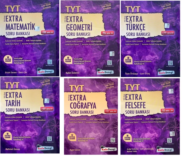 Kafadengi 2025 Tyt Eşit Ağırlık Extra Soru Bankası Seti 6 Kitap ürün görseli 1