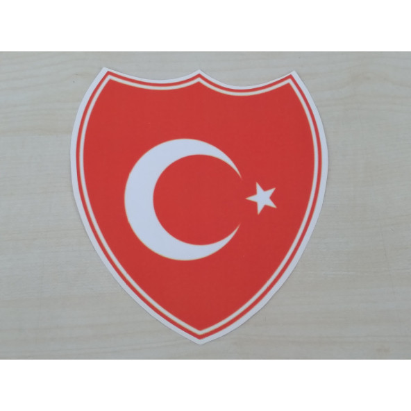 AY YILDIZ STİCKER KIRMIZI ROZET 15x13,5cm TÜRK BAYRAĞI STİCKER - AYYILDIZ ETİKETİ - TÜRK BAYRAĞI ÇIKARTMASI ürün görseli 1