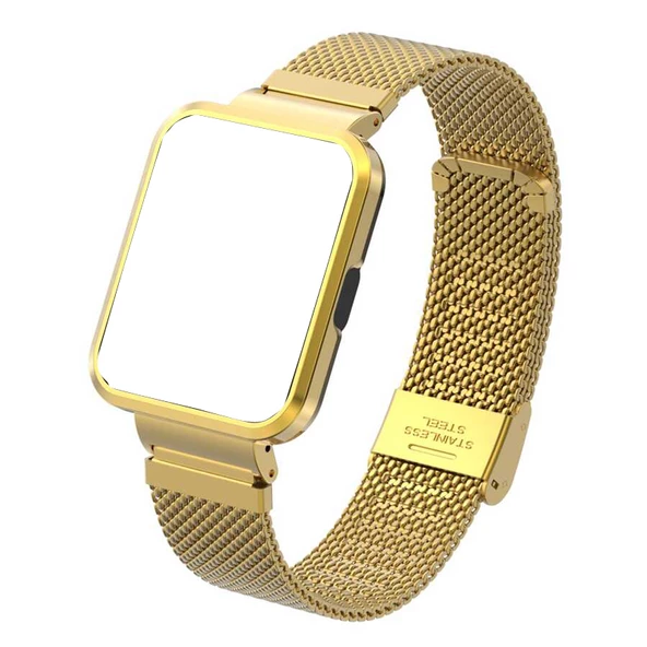 Gpack Xiaomi Redmi Watch 2 Lite Kordon Hasır Metal Çıtçıtlı KRD 66 ürün görseli 1