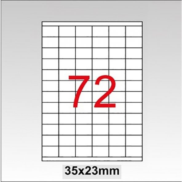 Tanex Tw-2172 Lazer Etiket 35X23Mm 7200 Lü Paket ürün görseli 1