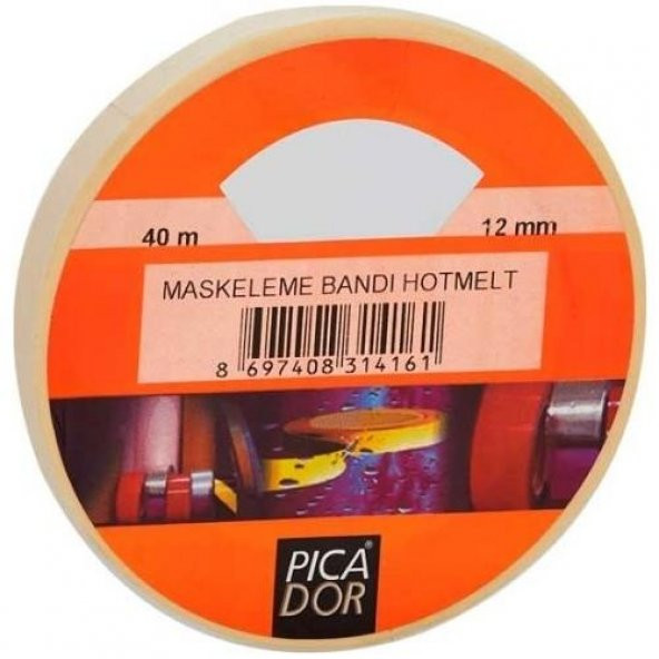 Picador 12 Mm x 40 Mt Maskeleme Bandı KP-002 3LÜ ürün görseli 1