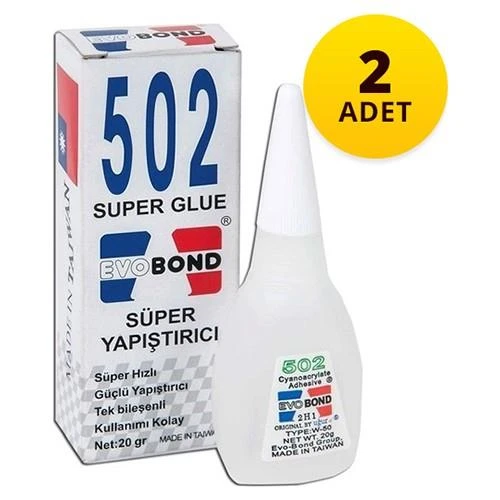 Evobond 502 Yapıştırıcı 20 g 2 Adet ürün görseli 1