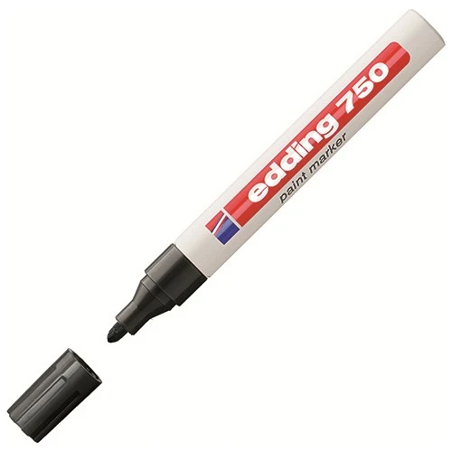 Edding 750 Paint Markör Kalem Renk - Siyah ürün görseli 1