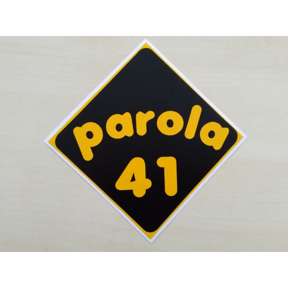 PLAKA 41 STİCKER SİYAH 11x11cm KOCAELİ PLAKA STİCKER, PAROLA 41 PLAKA ETİKETİ, 41 PLAKA ÇIKARTMASI ürün görseli 1