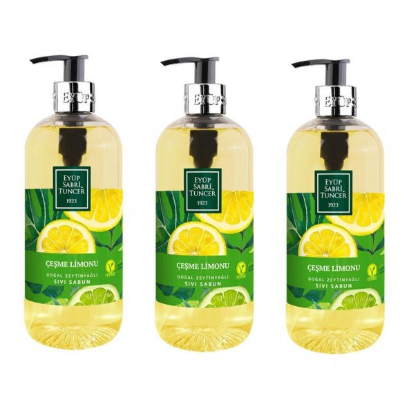 Eyüp Sabri Tuncer Sıvı Sabun Çeşme Limonu 500 Ml X 3 Adet ürün görseli 1