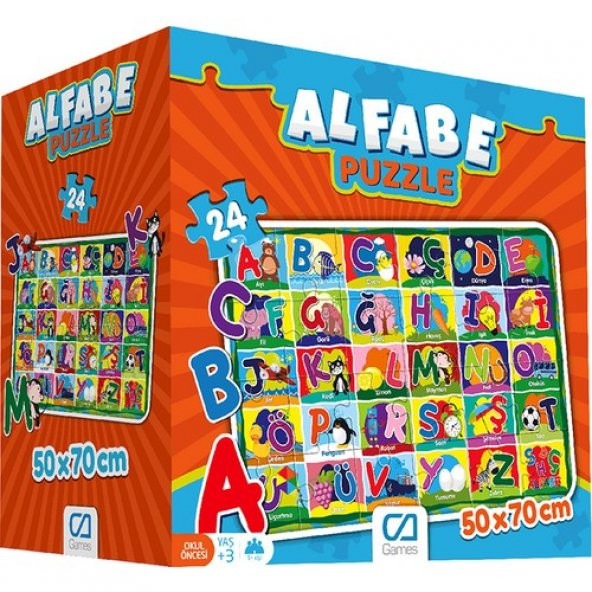 Ca Ca Games Alfabe Yer Puzzle 50x70 cm ürün görseli 1
