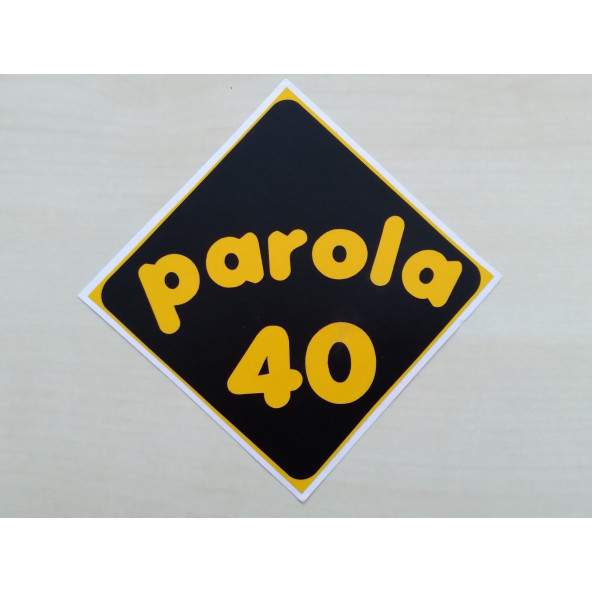 PLAKA 40 STİCKER SİYAH 11x11cm KIRŞEHİR PLAKA STİCKER, PAROLA 40 PLAKA ETİKETİ, 40 PLAKA ÇIKARTMASI ürün görseli 1