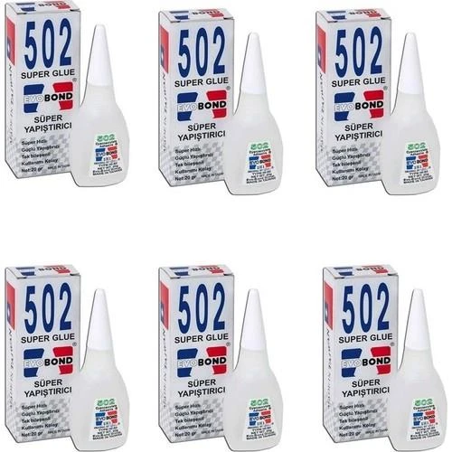 Evobond 502 Yapıştırıcı 20 g 6 Adet ürün görseli 1