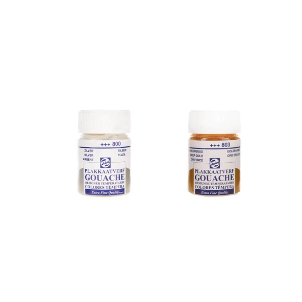 Talens Metalik Guaj Boya 16 Ml 2'li Set 800-803 ürün görseli 1