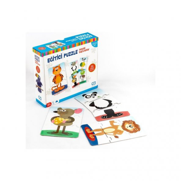 Ca Games 2li Eğitici Puzzle ve Memory Set (5028-5039) - Resim 2