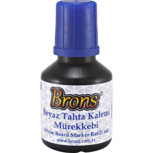 Brons Tahta Kalem Mürekkebi Mavi 30 Cc - Br-351 12li ürün görseli 1