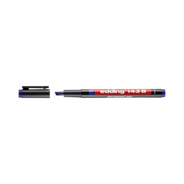 Edding 143B Asetat Kalemi 10lu Paket Mavi - Resim 2