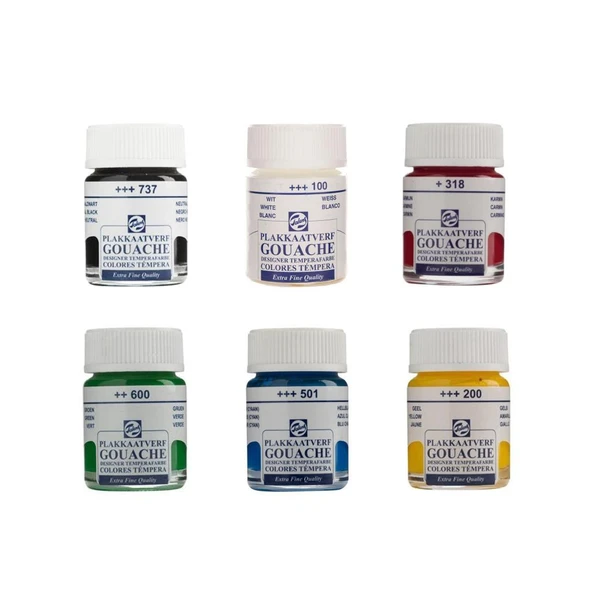 Talens Guaj Boya 16 Ml 6 'lı Set ürün görseli 1