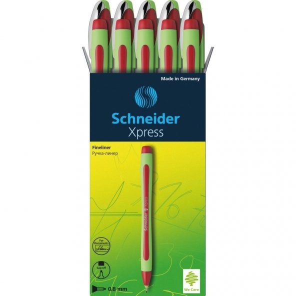 Schneider Xpress 0,8 Mm Fiber Uçlu Kalem Kırmızı 10Lu Kutu ürün görseli 1