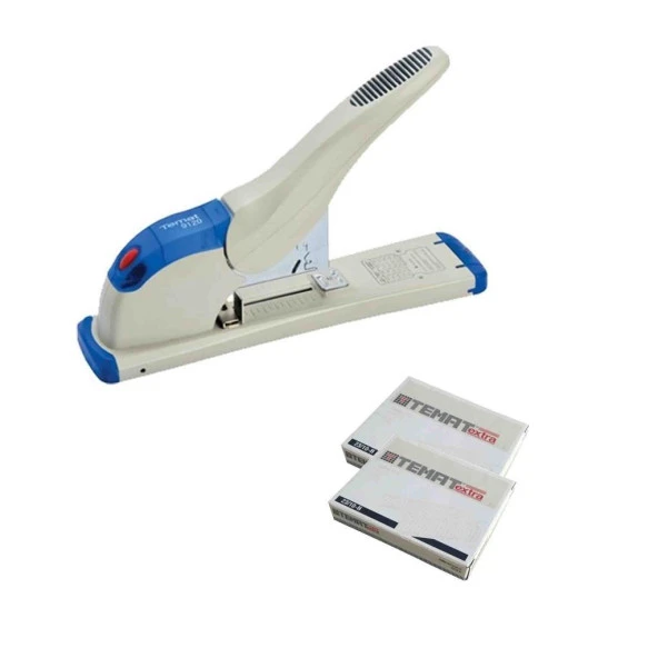 Temat 9120 Extra Güçlü Zımba Makinası Bej + 2 Adet Tel 23/10 ürün görseli 1